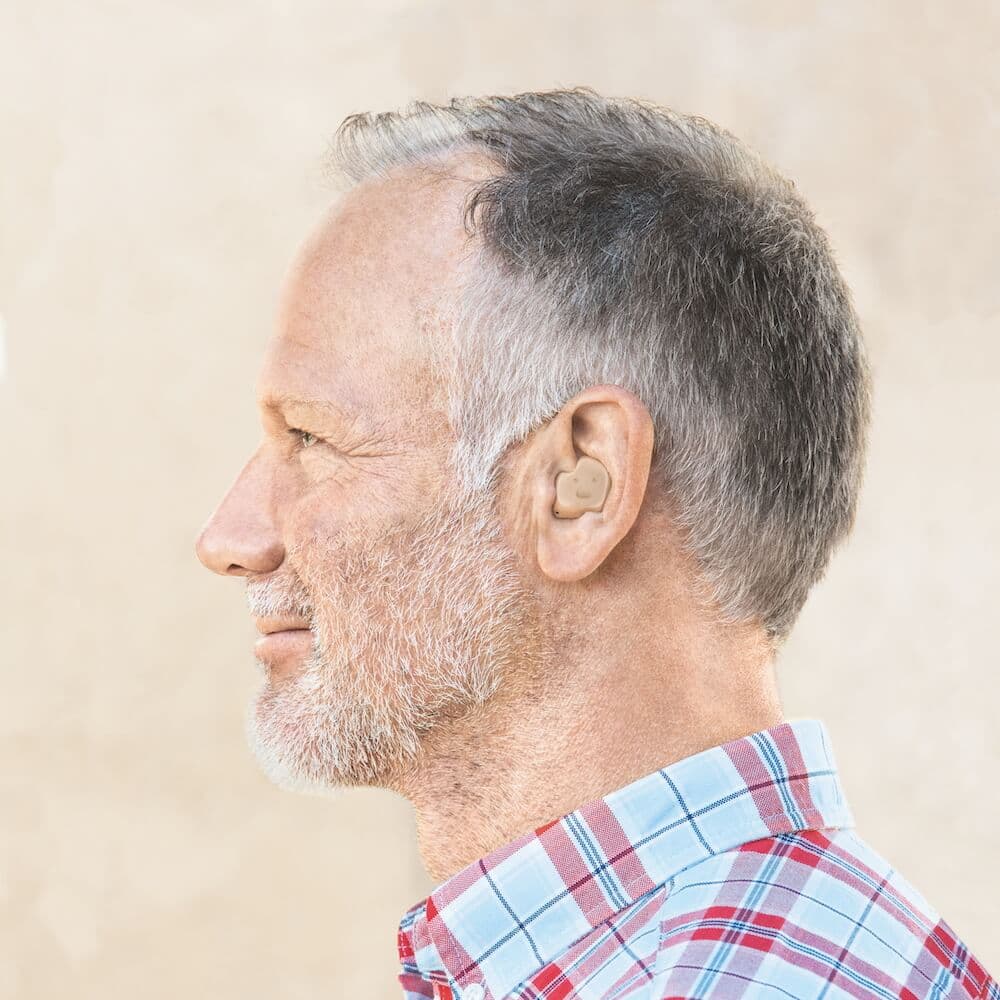Cosmetic view of an Inside the ear hearing aid